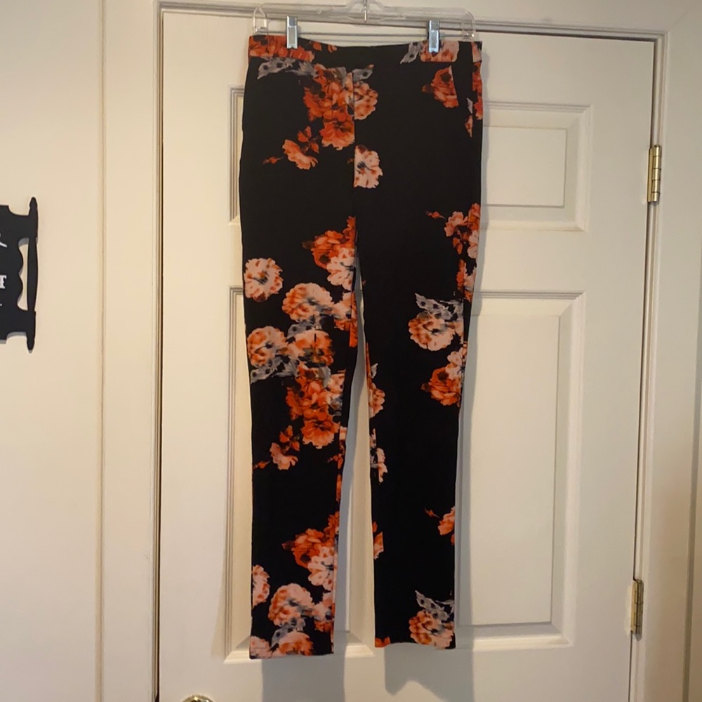 Missguided floral skinny dress pants